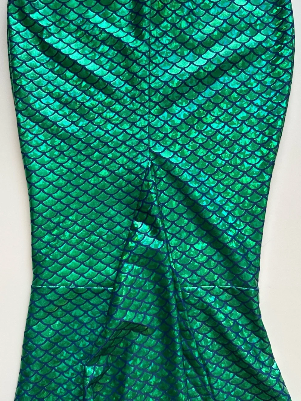 Shade Critters Girl’s Green Metallic Mermaid Tail Skirt - YLG (10-12)